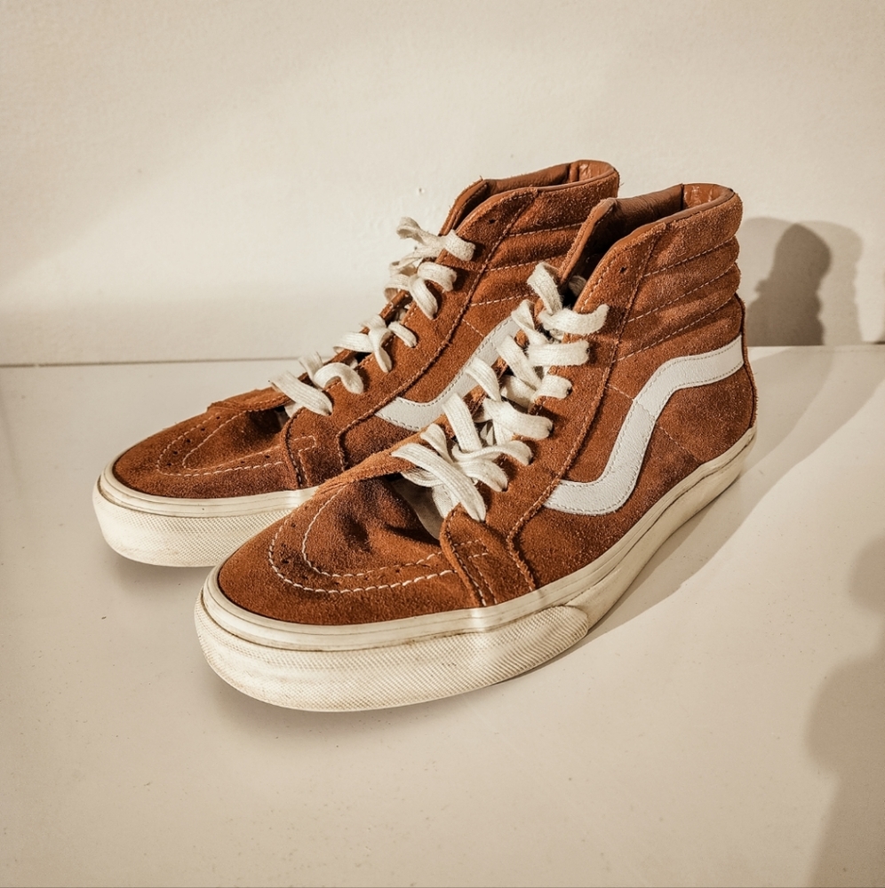 Vans Suede Brown and White Sneakers